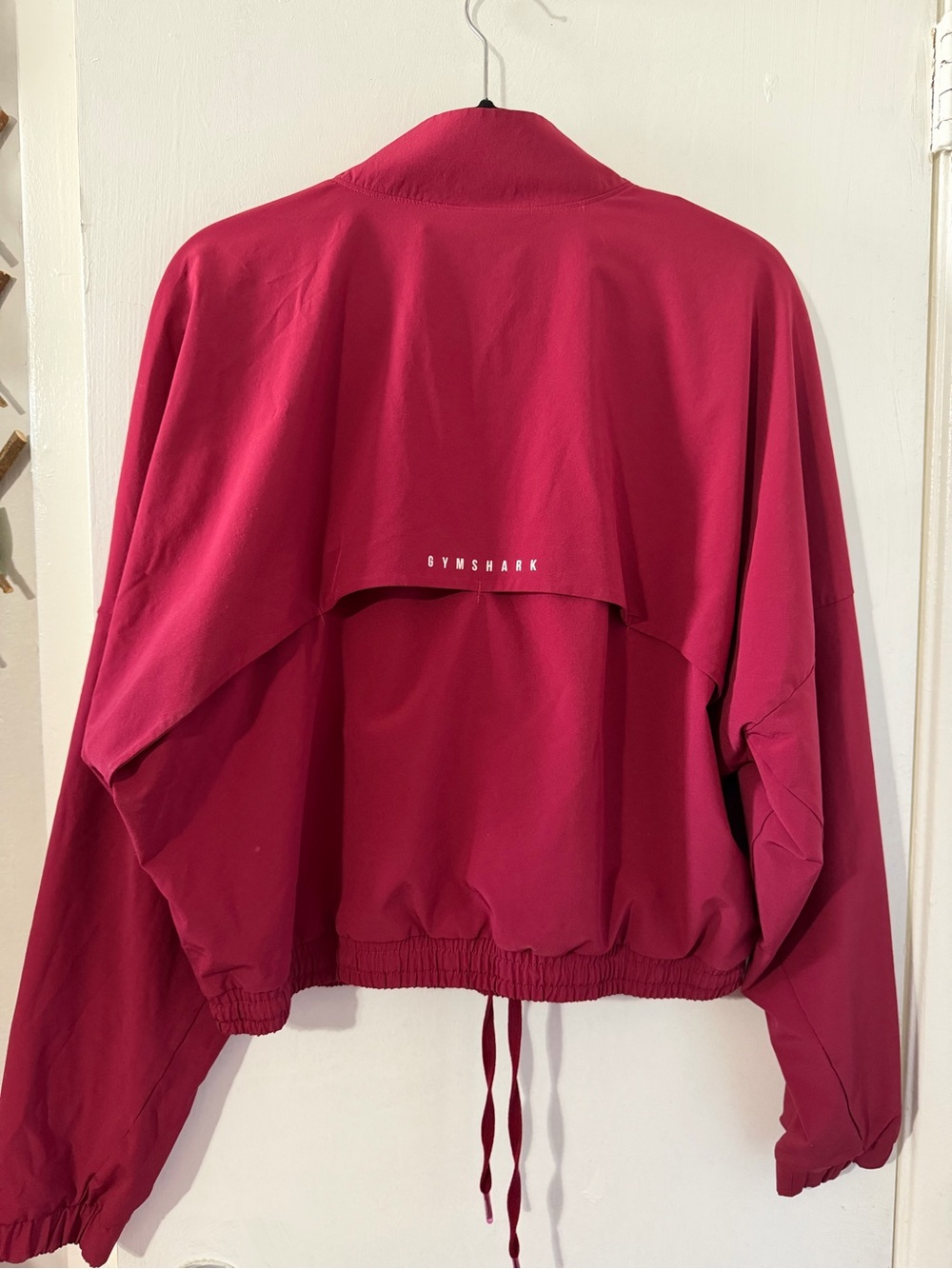 Gymshark woman’s red half-Zip Performance Jacket - Picture 3 of 4